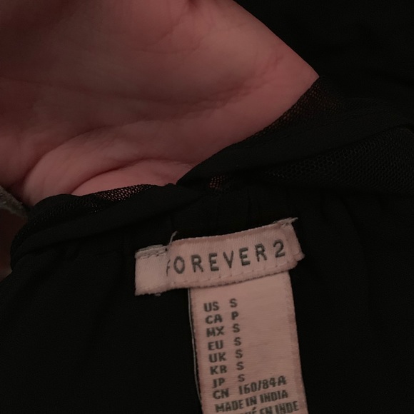 Forever 21 Open Back Black Dress - Picture 2 of 2